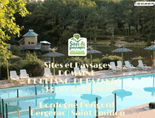 Tablet Screenshot of camping-bazange-dordogne.com